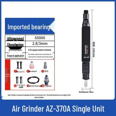 High-Speed Pneumatic Micro Grinder Pen CN Plug (adapter Included)