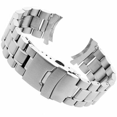 Solid Stainless Steel Strap Watch Band Strap Clasp Replacement 20-22mm