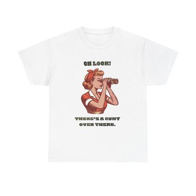 Oh Schau Sarkasmus Lustig Schwarzer Humor T-Shirt Grafik Unisex Schweres Baumwoll-T-Shirt NEU GESCHENK