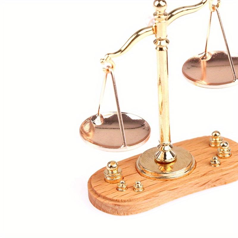 New High Quality 1/12 Doll House Miniature Accessories Mini Balance Scale Model Toy Decorative Accessories