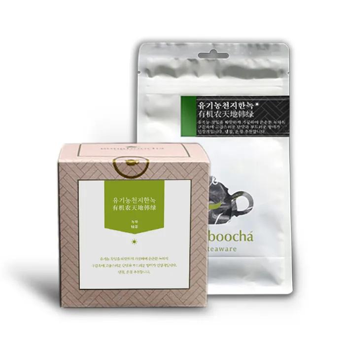 Organic Cheonjihannok Triangle Tea Bag for Study (Korean Green Tea Hadong Green Tea)