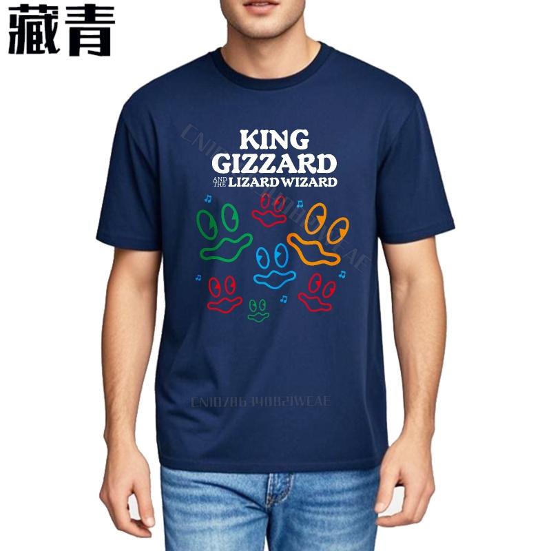 Unisex T-Shirt Reise Unisex T-Shirt King Gizzard And Lizardwizard Drucke Weiches Entspanntes Passform T-Shirt Minimalistisches Übergroßes T-Shirt
