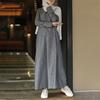 Frühlings- und Herbstkleid für Damen in Übergröße, langes Kleid, Vintage-Mode, Freizeitkleidung für Damen, langärmelige gestreifte Kleider aus Baumwolle und Leinen