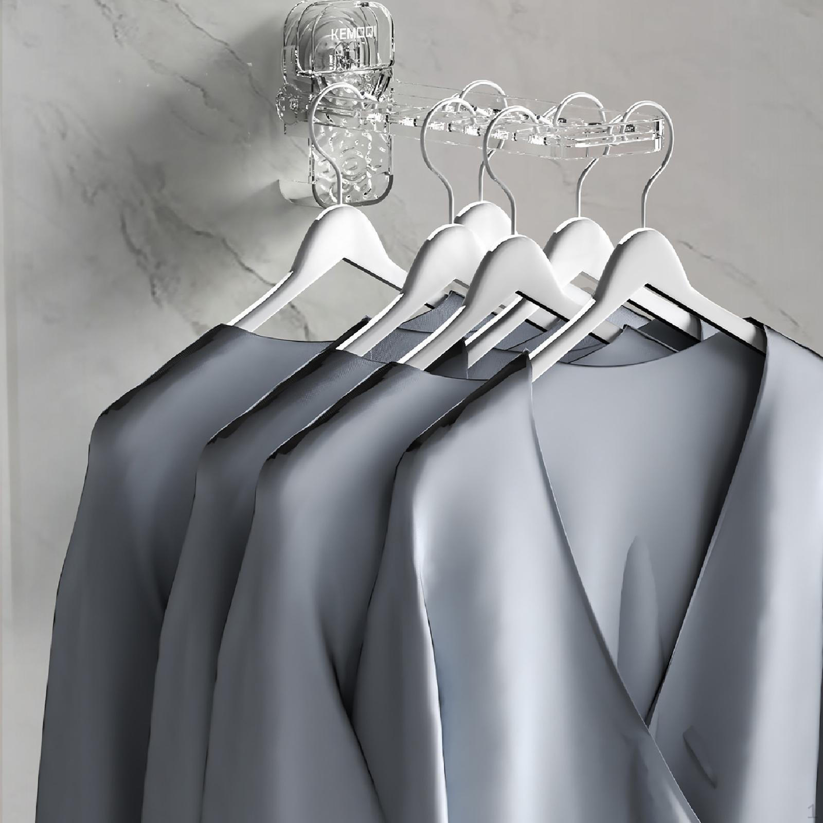 

Сушилка для одягу Вішалка Складаний органайзер Одяг для душу Настінна кухня чистий