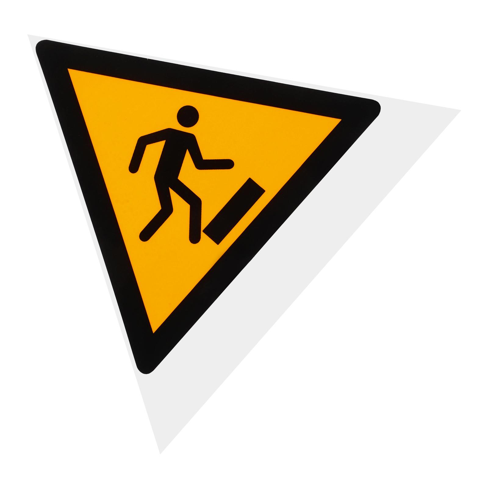 Danger Sign Stickers Floor Watch Your Step Decal Safety Adhesive Tape Warning Decals Caution Tripping Hazard Travel