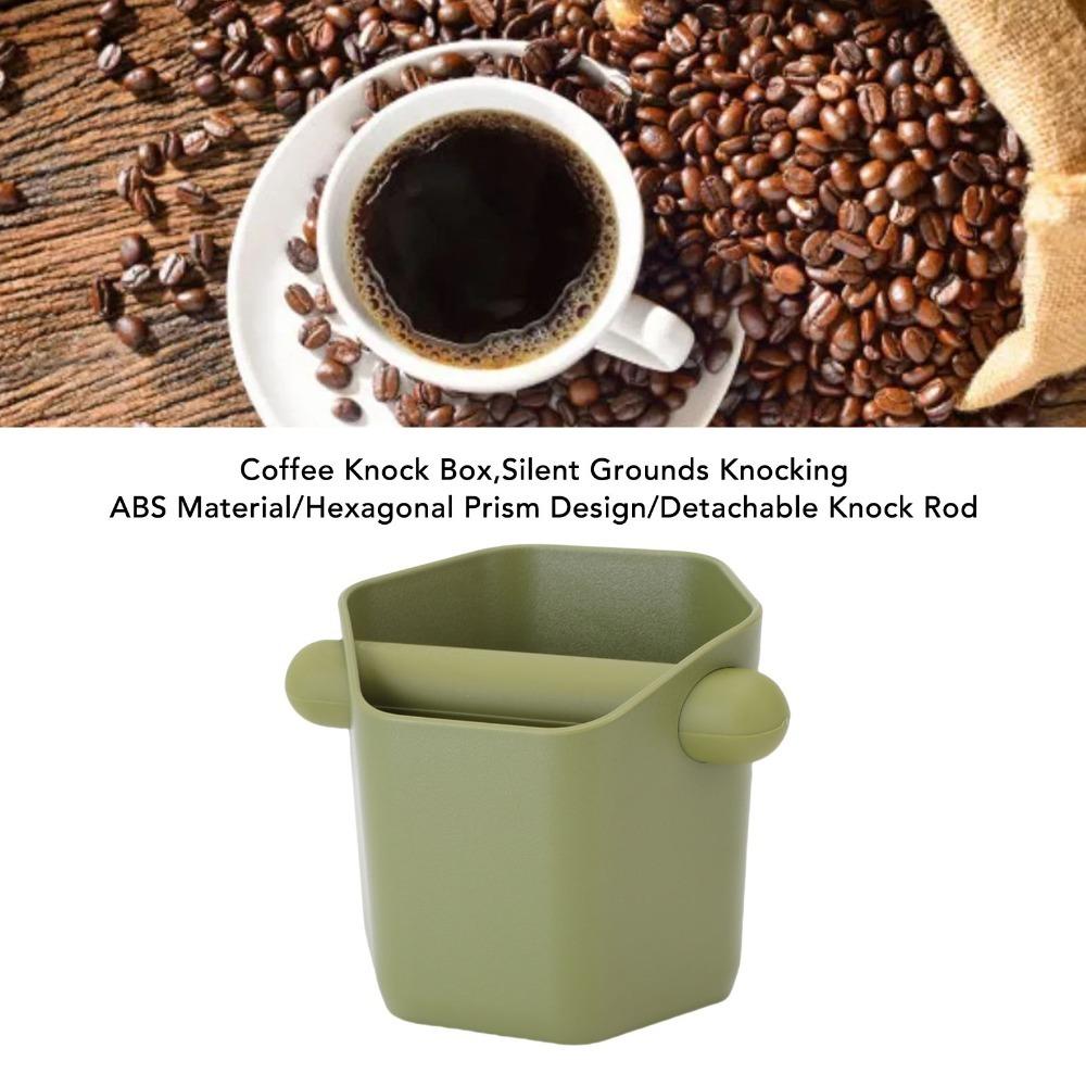 Hexagonal Prism Shape Coffee Ground Knock Box 580ML Capacity Espresso Knock Box Coffee Accessory