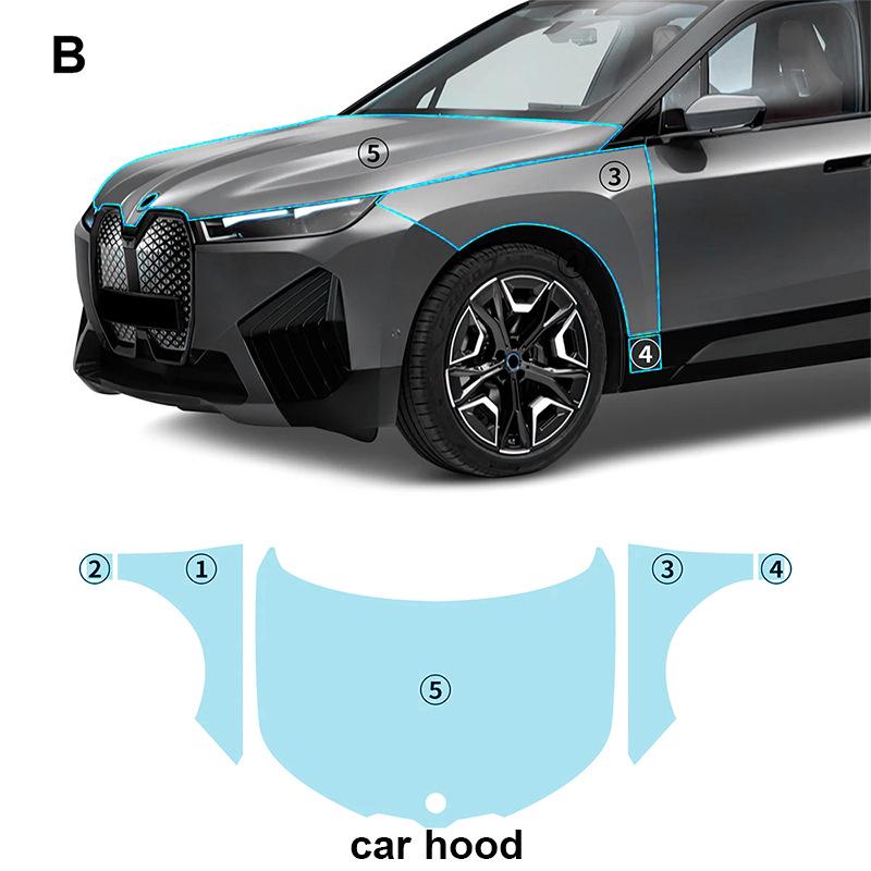 BMW iX I20 TPU Invisible Paint Protection Film - Anti-Scratch & Brightening.