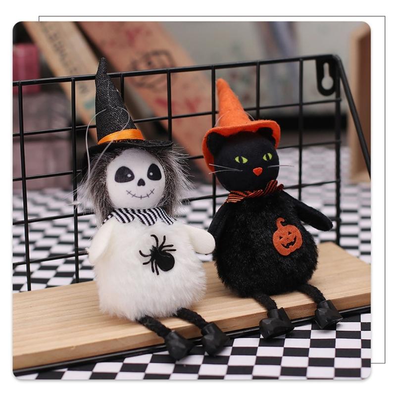 Soft Witch Pumpkins Doll Hanging Decoration Reusable Halloween Party Supplies for Kids Room Classroom Decorations