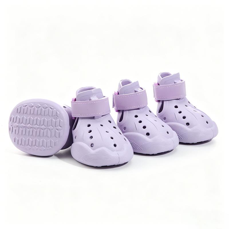 Summer EVA Pet Dog Shoes Hole Breathable Walk Hot Weather Dog Shoes Outdoor Lightweight Durable Pets Supplies Dogs Products