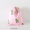 Women Girls Jewelry Lipstick Cosmetic Tote Rope Pouch String Bag Cute Small Large Coin Purse Key Earphone Drawstring Storage Bag