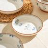 Retro Chinese Style Ceramic Plates Luxury Hotel Restaurant Fruits Salad Plate Home Delicious Dishes Fish Plate Unique Tableware