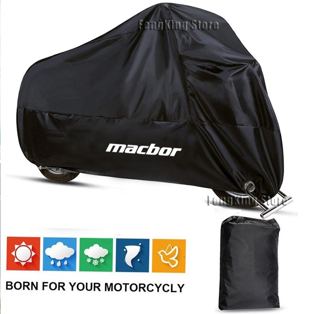 Für Macbor Montana XR5 Motorradabdeckung Wasserdicht Outdoor Motorrad Regen Staubdicht Schnee Sonne UV-Schutz
