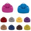 Children's Cotton & Linen Bean Bag Chair and Footrest Cover Set