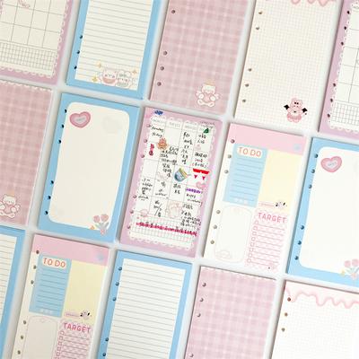 A6 Sevimli Klasör Tavşan Haftalık Plan Yapılacaklar Kağıt Dolumu Aksesuarlar 120gsm Yaprakları Ayrılabilir Defter Günlük Kağıdı Okul Kırtasiyesi