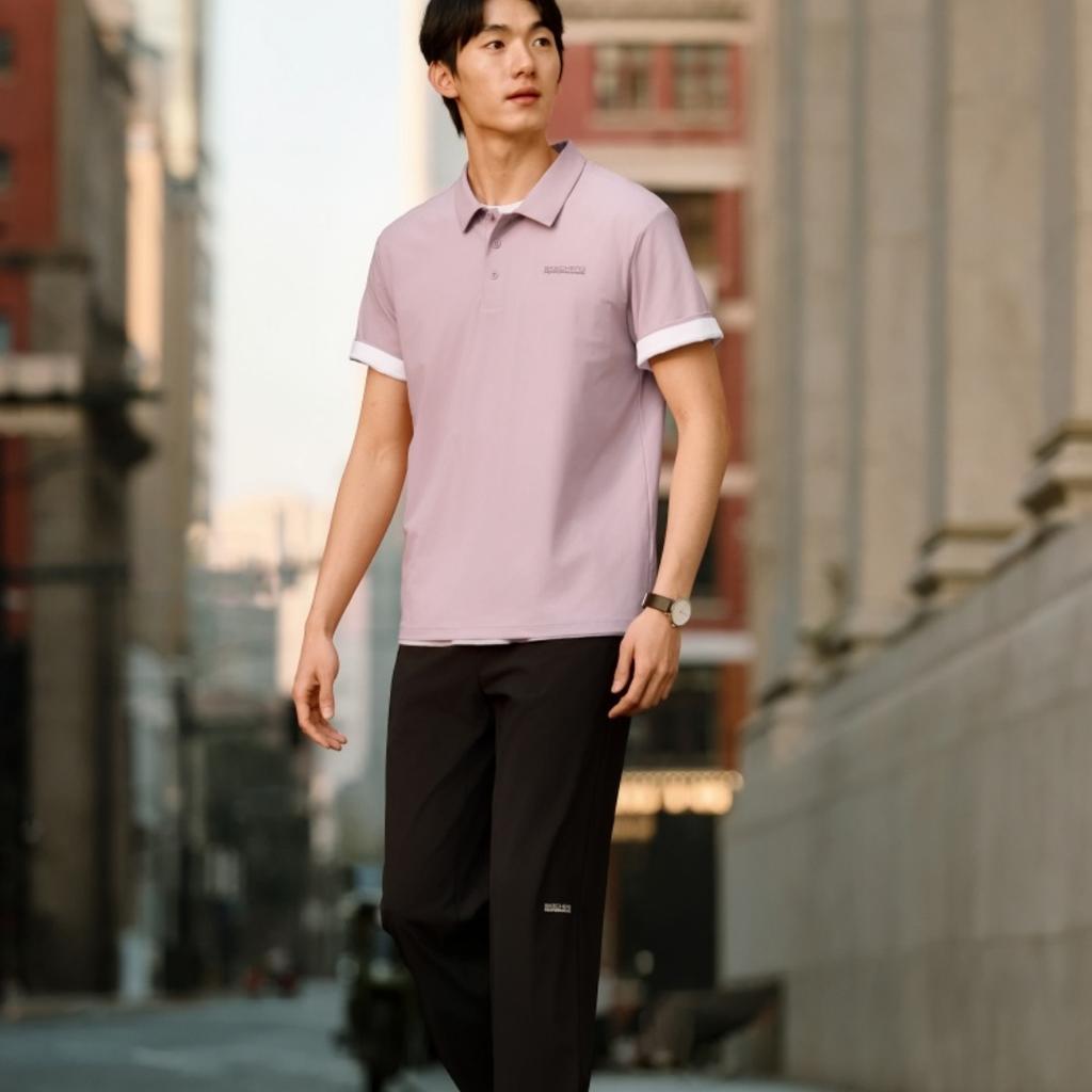 Skechers Breathable Solid Color Pullover Polo Shirt Men Tops P226M114-00YW