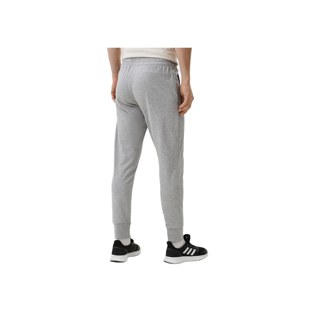 adidas Solid Color Logo Drawstring Joggers Men Bottoms Grey IC9419