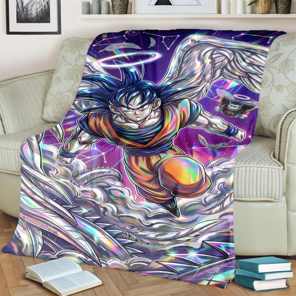 Warm Soft Dragon Ball! Print Blanket Flannel for Bedrooms, Sofas, Beds, Chairs, Picnics, Travel