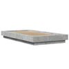 VidaXL Bed Frames Concrete Grey 100x200 Cm Engineered Wood, Bedroom Furniture, Slatted Base, Pallet Bed, Bed, Bed 3281206