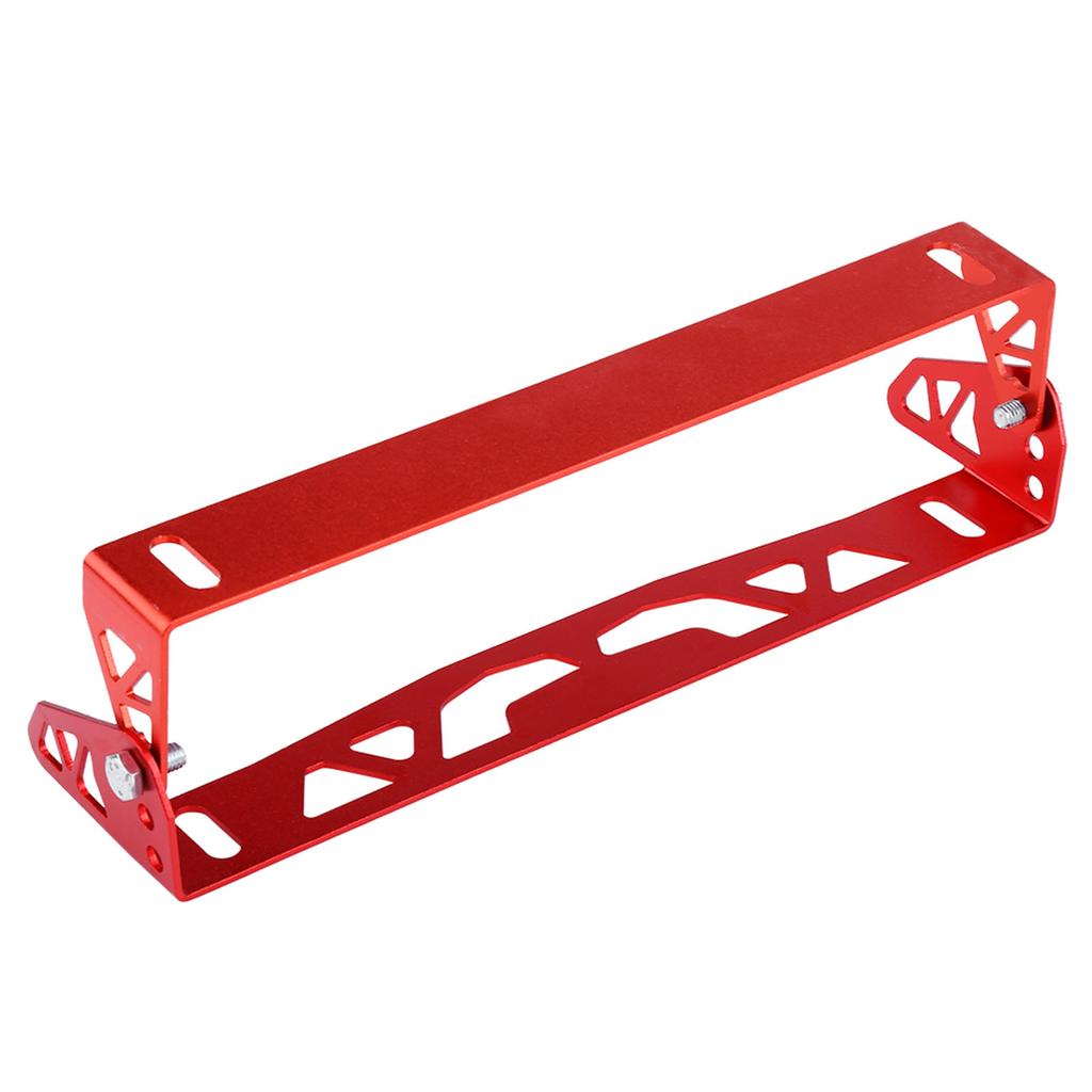 Universal Car Styling Aluminum License Plate Frame Adjustable Racing Number Plate Holder Red