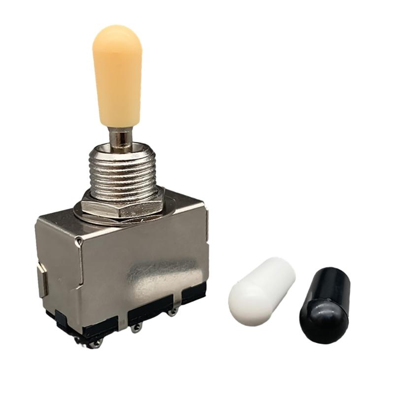 Electric Guitar 3Way Toggle Switch Electric Guitar Pickup Selector Switch 3 Position Pickup Toggle Switch with Knob Caps 1
