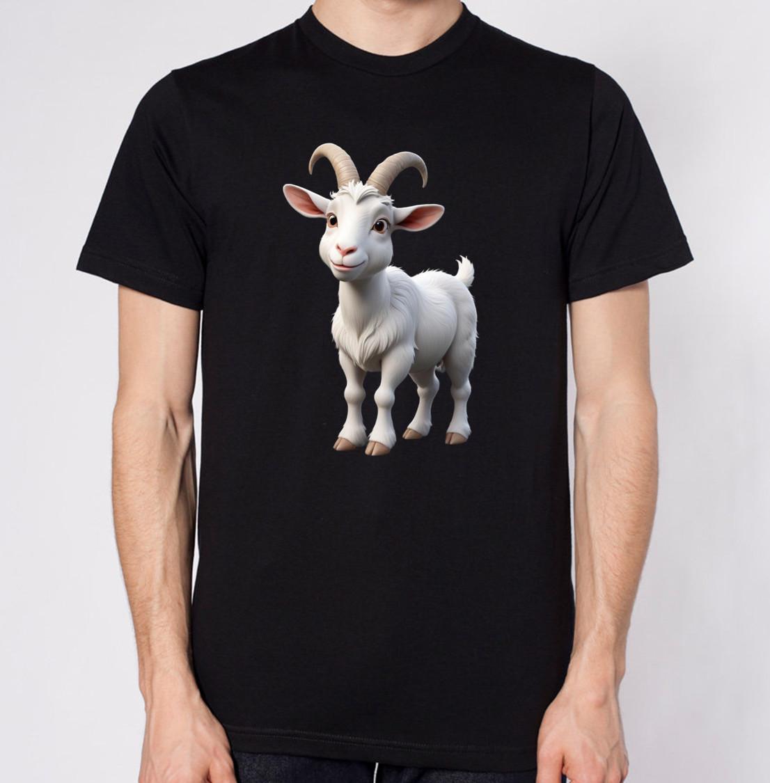 

Cute Baby Goat T-Shirt Men Women Unisex Top 5XL різнокольоровий