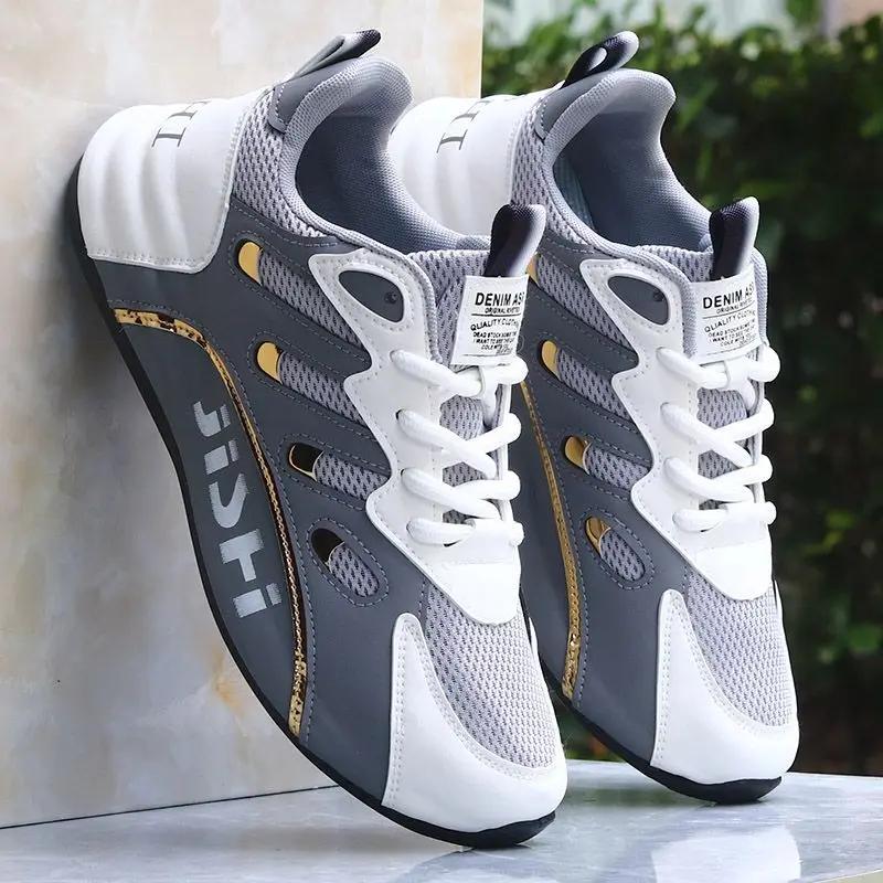 Luxury Men's Sneakers High Quality Leather Casual Shoes for Men Fashion All-match Sport Shoes Platform Comfor Men Running Shoes
