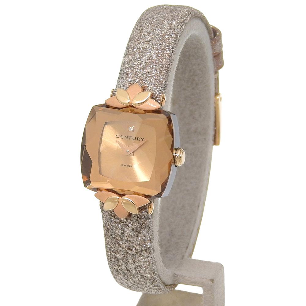 CENTURY Bolero Watches 966.2.F.M80.70.KIG goldDial K18 yellow gold/leather Quartz Analog display Women Used