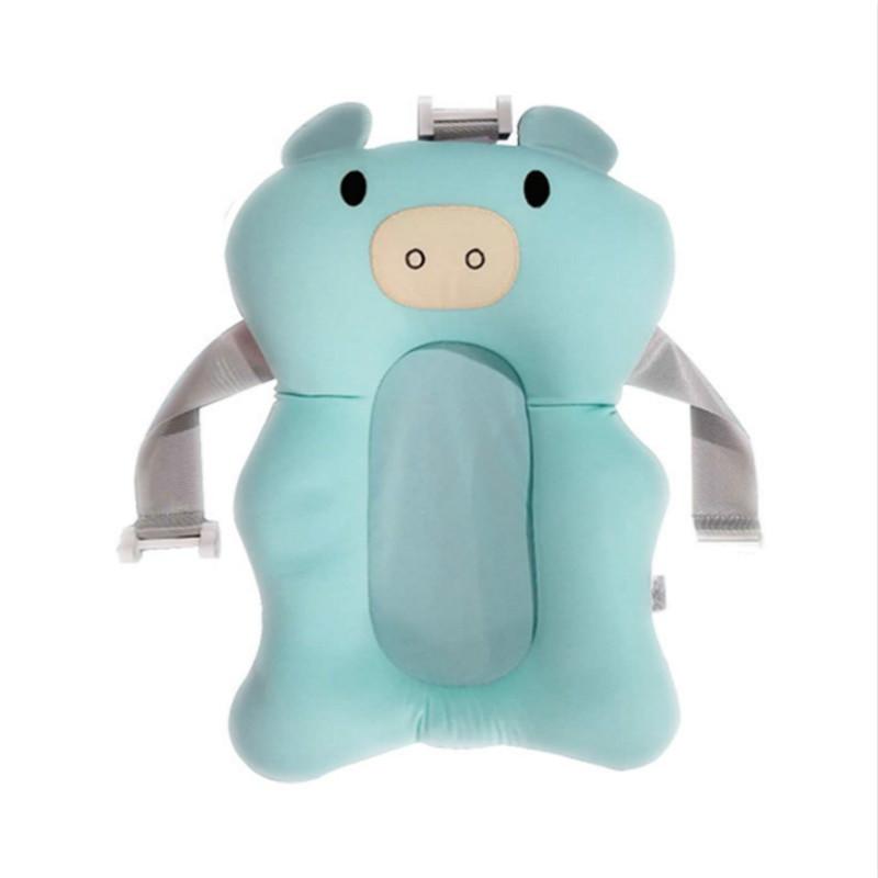 Nou de desene animate pernă de baie pentru baie pentru bebeluși Pernă de aer portabilă Pat/raft Covoraș de cadă anti-alunecare Pernă de suport pentru scaun de baie de siguranță