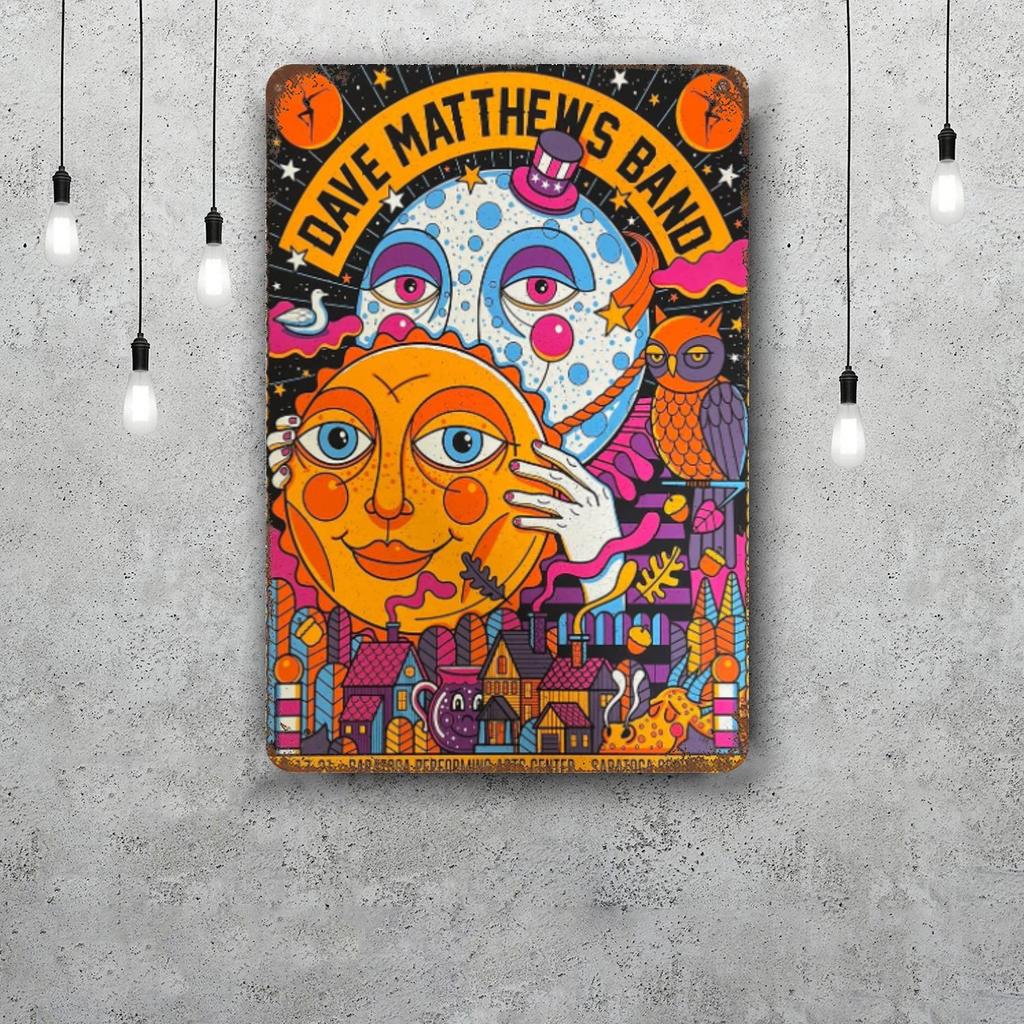 Dave Matthews Band Metallschilder Wanddeko Vintage Blechschilder Captain Metallposter Dekor für Bar Pub Club Wanddekoration