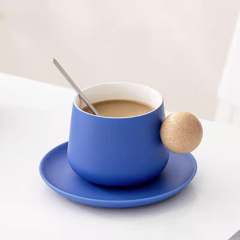 Designer Coffee Cup And Saucer Set, High-End Exquisite Style Ceramic High-Value Afternoon Tea