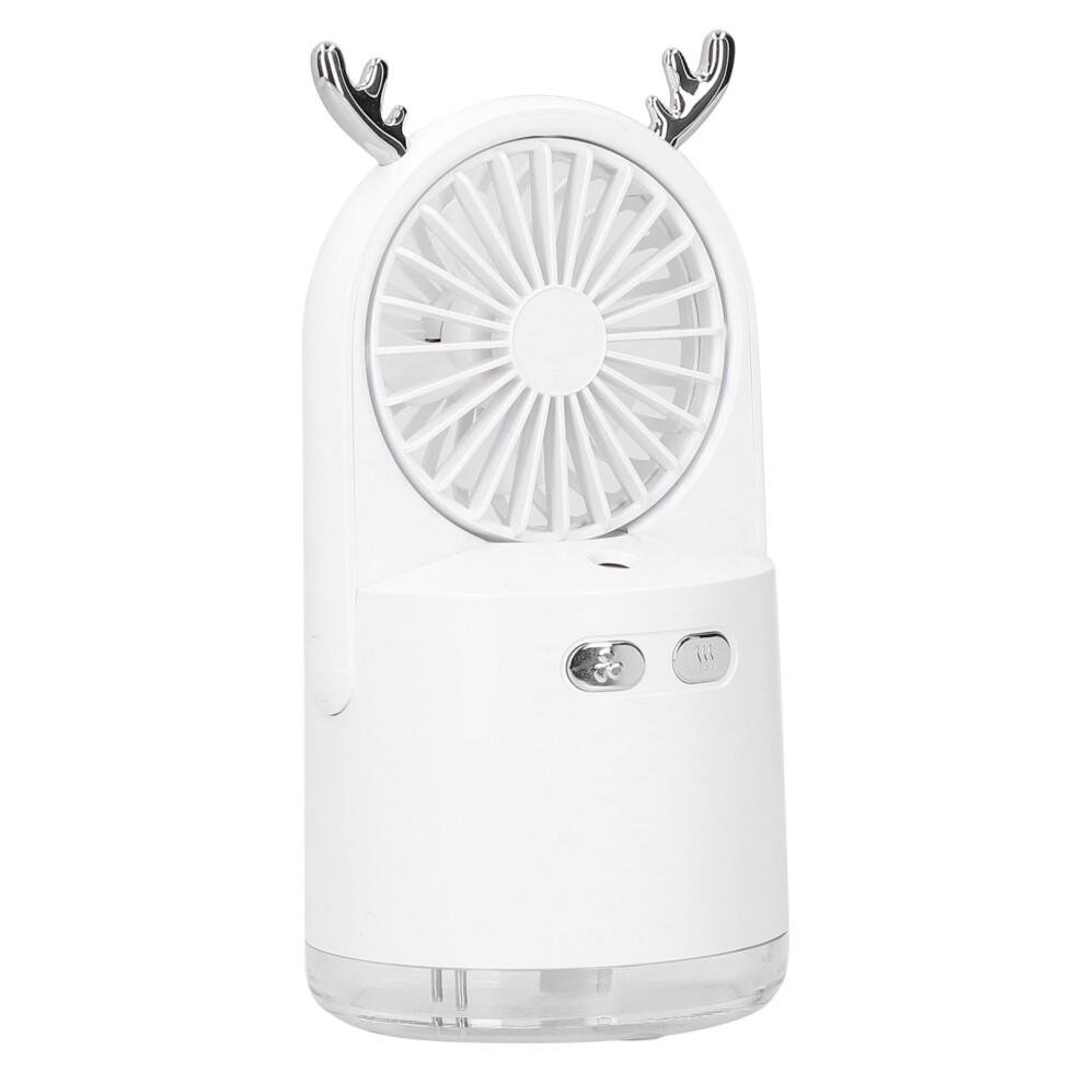 Ventilador de Água com Spray e Função de Vento Natural Simulada Ajuste Multi-Velocidade Portátil de Mão Umidificação de Longa Duração Para o Verão