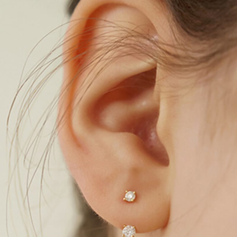 Tatiana (925 Silver) Moissanite Ear Jacket Earrings DE0004