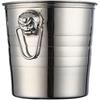 Gold Golden Thick Tiger Head Stainless Steel Ice Punch Bucket Wine Beer Cooler Champagne Cooler Party KTV Double Ear Ice Bucket