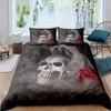 Halloween King Queen Duvet Cover Horror Blood Hand Bedding Set For Teens Scary Red Blood Stains 2/3pcs Polyester Quilt Cover