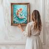 Pearl Golden Carp DIY Diamond Art Kits 15.7x19.6inch Gem Art Diamond Painting Kits Without Frame for Adults Gift Idea Home Wall Decor