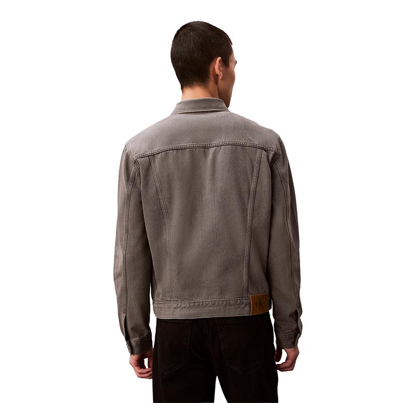 Calvin Klein American Style Retro Minimalist Lapel Denim Jacket Unisex jackets 4LF760G
