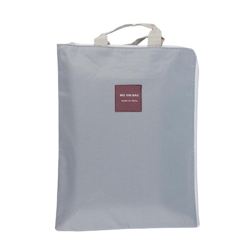 Multifunctional Large A4 Canvas Storage Bag with Zipper and Handles