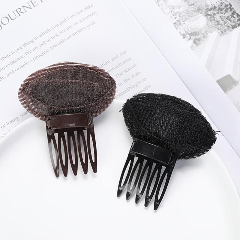 Almofada de cabelo fofo invisível almofada de cabelo esponja clipe bun bump it up volume base de cabelo para mulheres meninas
