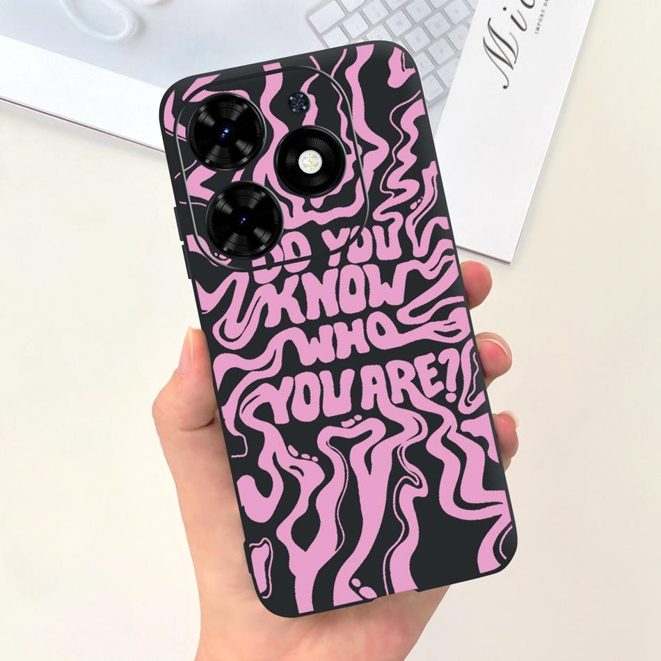 For Tecno Spark Go 2024 Case Cute Flower Love Pattern Candy Color Soft Silicon Slim Phone Back Cover For Spark Go (2024) BG6