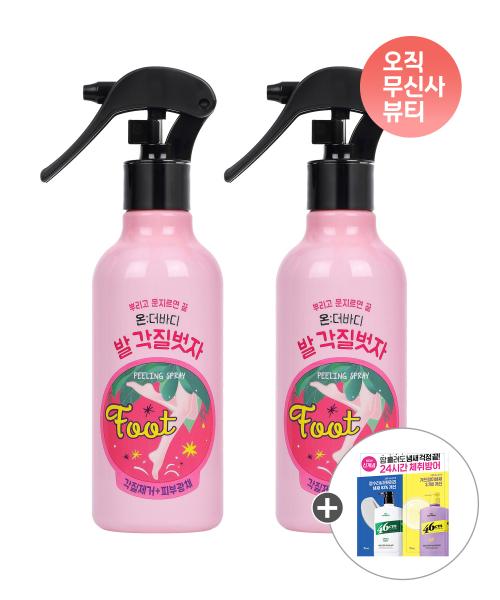 

Onthebody Cotton Foot Exfoliating Foot Peeling Spray 240ml 2 Packs+additional Gift NONE