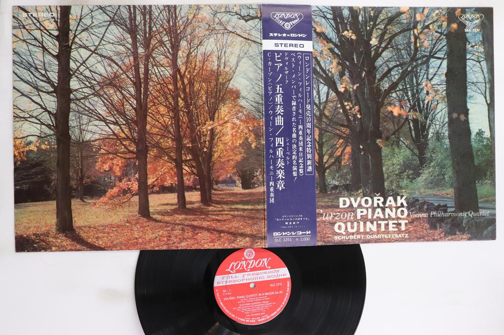 LP Record CLIFFORD CURZON, VIENNA PHILHARMONI - Dvorak Piano Quintet In A Major Op8 SLC1251 LONDON Japan Classical Used