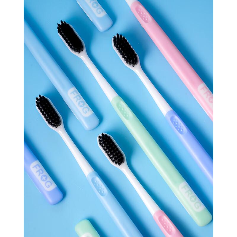 FROG Charcoal Bristle Adult Toothbrush 5-Pack