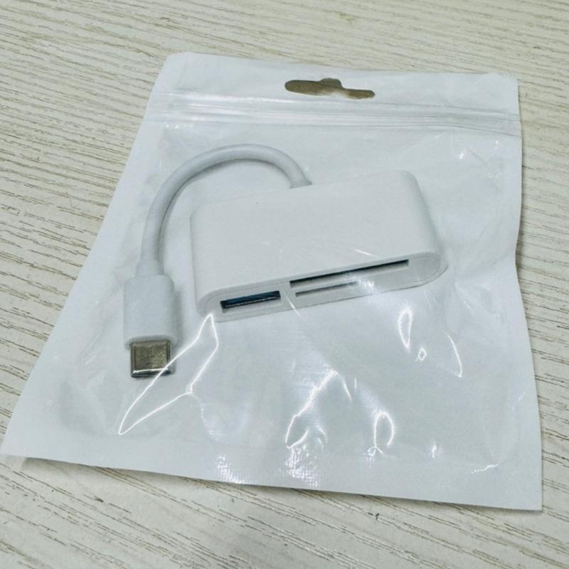 USB C TF Card Reader for PC Memory Card with USB Port Card Reader for Camera Memory Card Reader Simultaneously Read