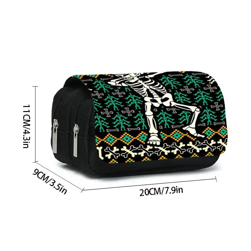 Best Gift 3D Cartoon School Pencil Bag Bone Flip Pen Case for Boys and Girls Comfortable Pencil Pouch for Children