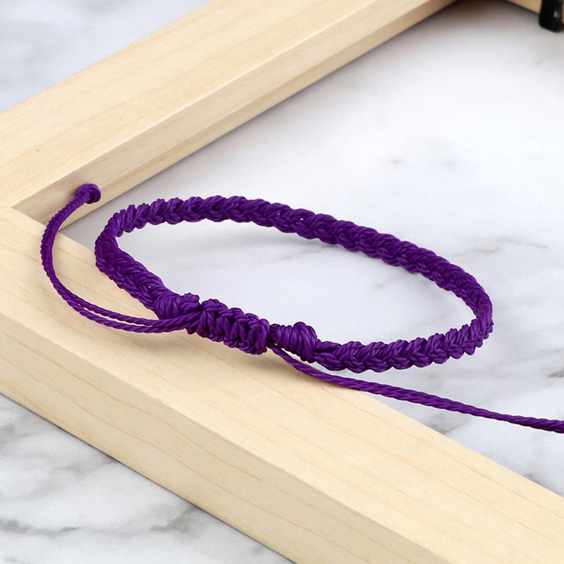 26 Colors Adjustable Woven Friendship Bracelet For Women Men Wax Thread Wrap Rope Knot Bracelets&Bangles Handmade Jewelry Gifts