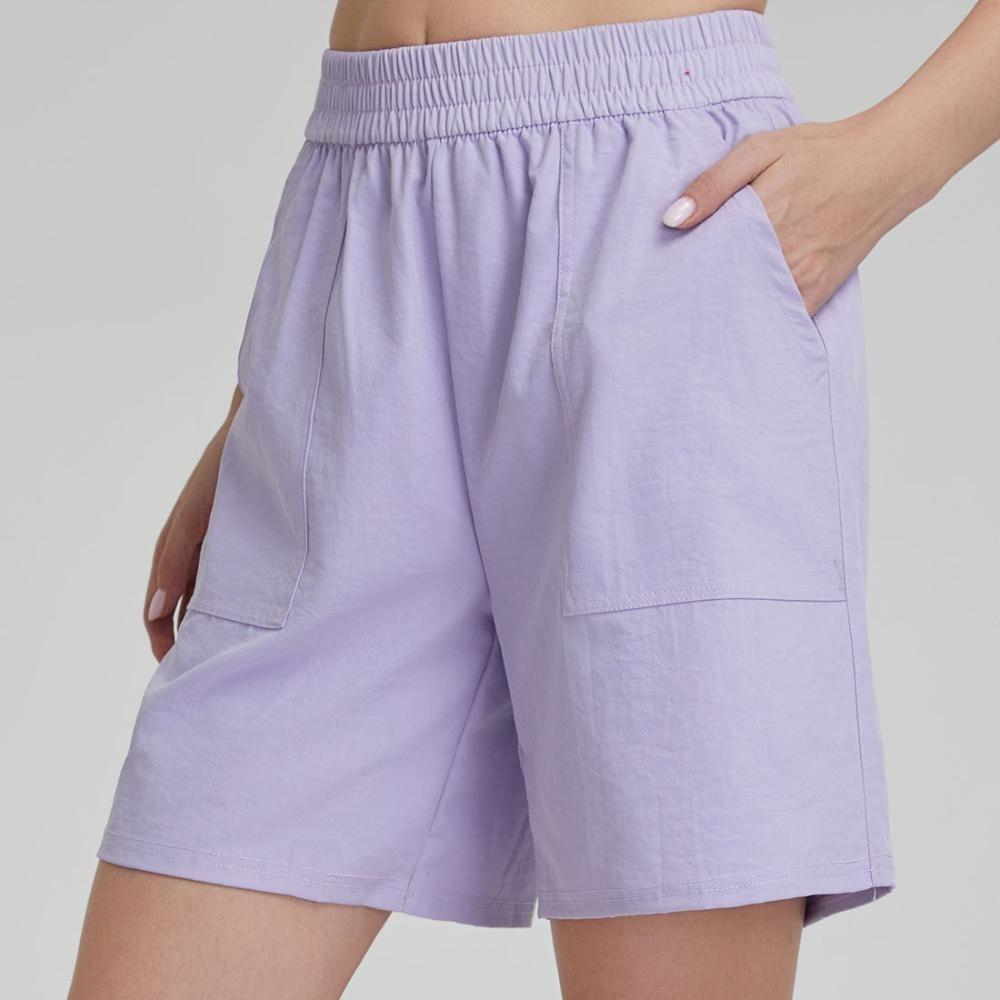 Women's High-waisted Wide-leg Sports Shorts Loose Quick-drying Capri Shorts Fitness Breathable Outerwear Yoga Shorts