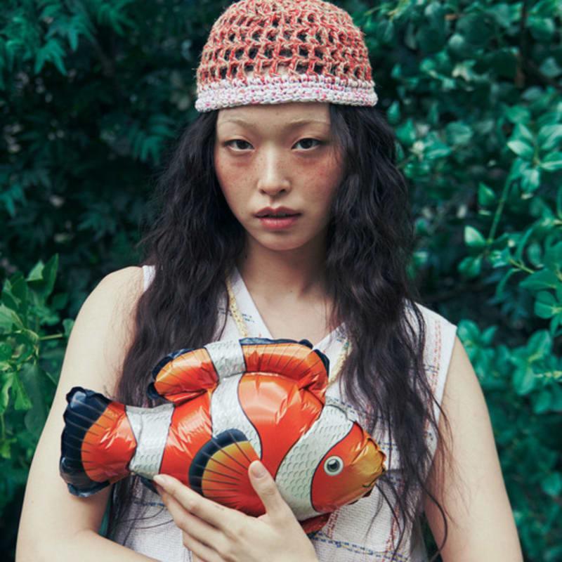 

MISU A BARBE FIN BEANIE MULTI RED FREE