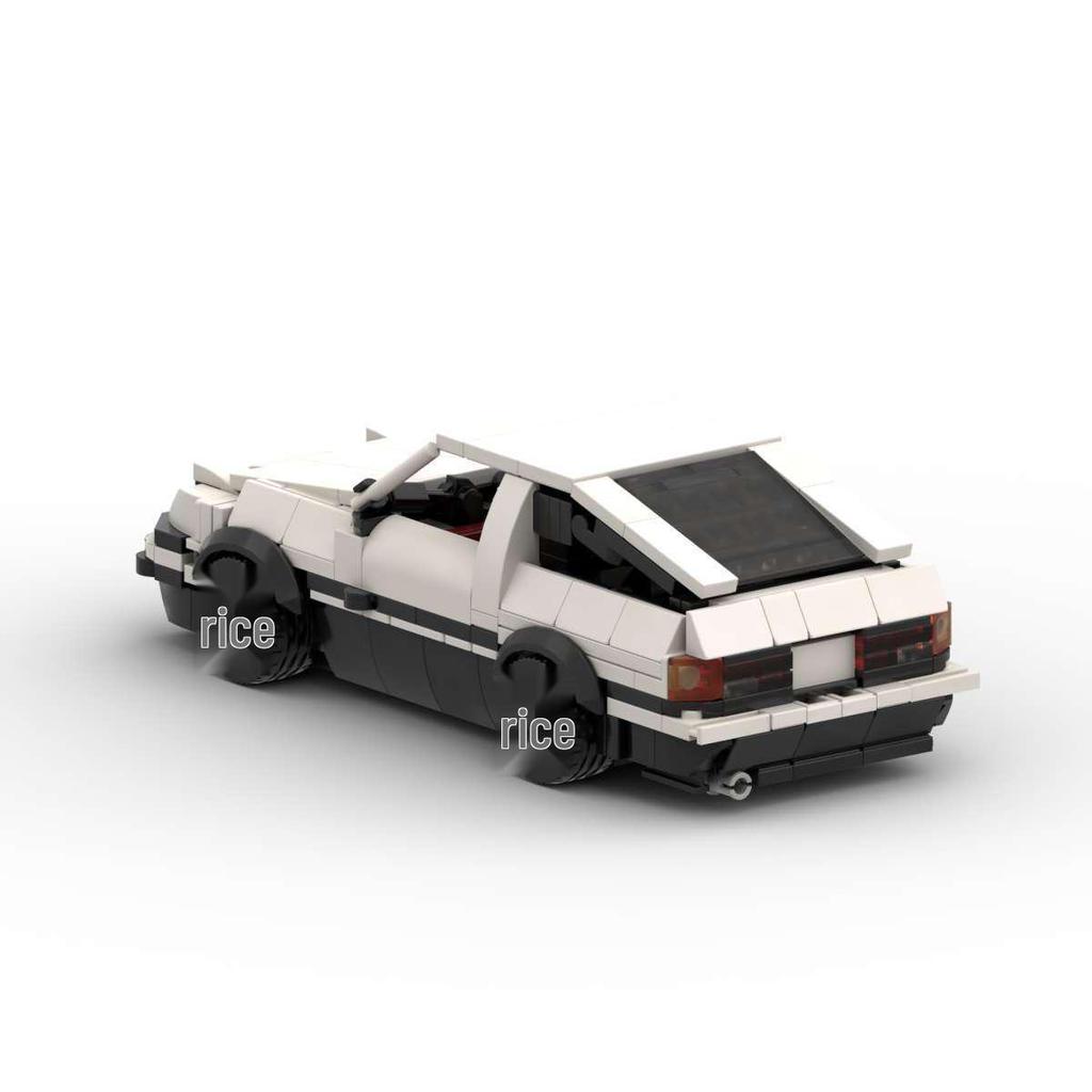 Creative AE86 Sports Car MOC Model - Lego-Compatible Building Blocks, Racing Car Educational Toy