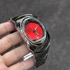 Black Personalize Y2k Dial Quartz Watch Mens Special Blade Creative Alien Shape Steel Fashion Unique Steel Men Watch AAA Clock