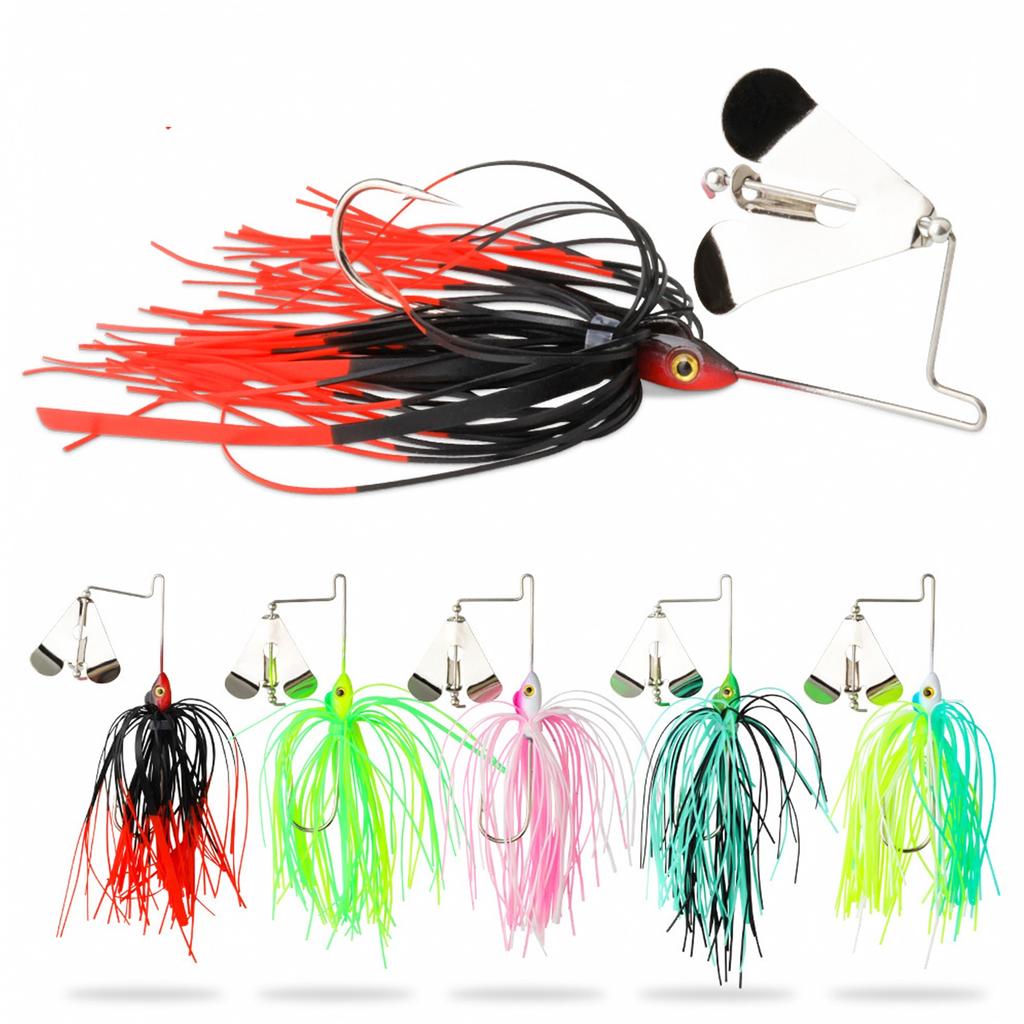 Composite Spinnerbait with Rotating and for Fishing